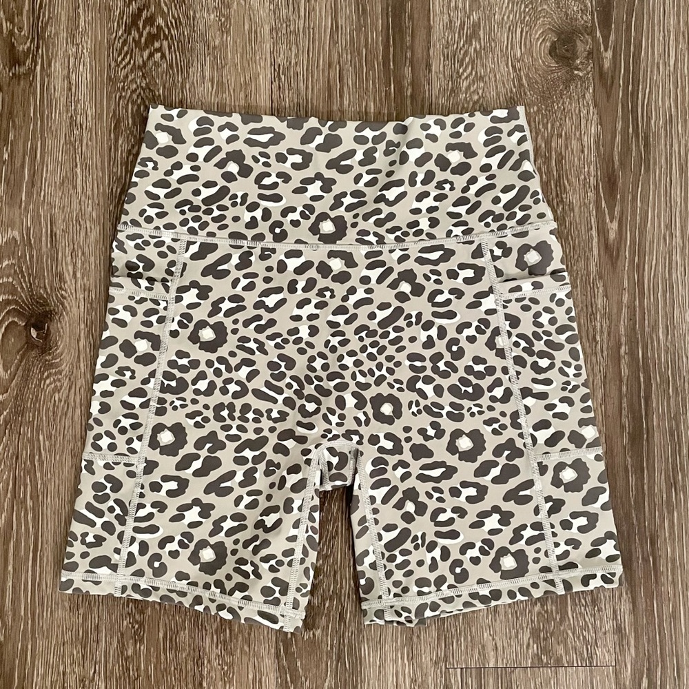 Offline aerie leopard biker shorts